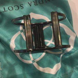 Kendra Scott Gunmetal Hinged Bracelet